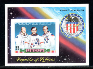 Liberia Scott #C193 IMPERF MNH S/S Apollo 16 Mission CV$10+