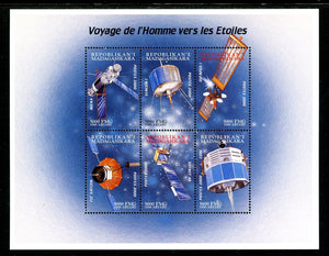 Malagasy Republic Scott #1539 MNH SHEET of 6 Space Achievements CV$9+