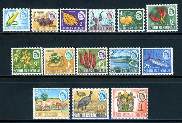 Southern Rhodesia Scott #95-108 MH 1964 Definitive Set COMPLETE CV$47+