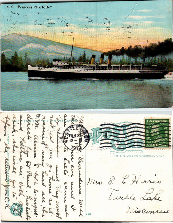 1912 Postcard from Seattle of 