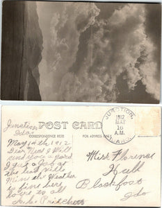 1912 Postcard from Junction ID Mountain Scene sent to Blackfoot ID DPO $$$