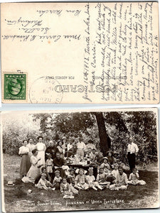 1900s Postcard of Turtle Lake WI Family sent to Seattle WA PHOTO $$$