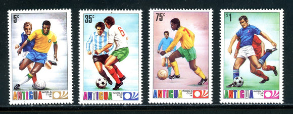Antigua Scott #345-348 MNH WORLD CUP 1974 Munich Soccer Football $$
