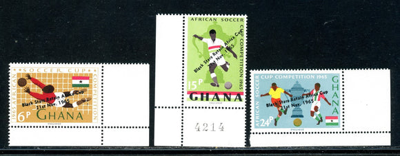Ghana Scott #244-246 MNH Ghana Retains Africa Cup $$ os1