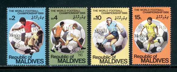 Maldive Islands Scott #1205-1208 MNH WORLD CUP 1986 Mexico Soccer Football CV$6+