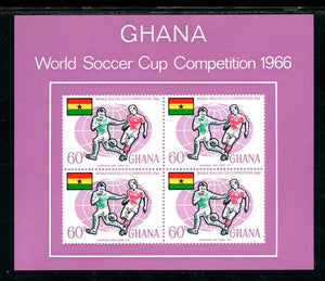 Ghana Scott #263a MNH S/S WORLD CUP 1966 England Soccer Football CV$26+