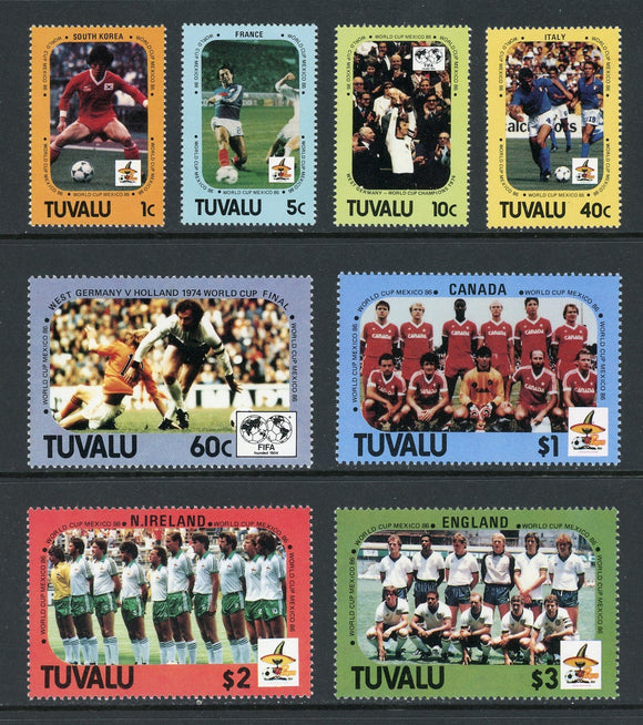 Tuvalu Scott #364-371 MNH WORLD CUP 1966 England Soccer Football CV$6+