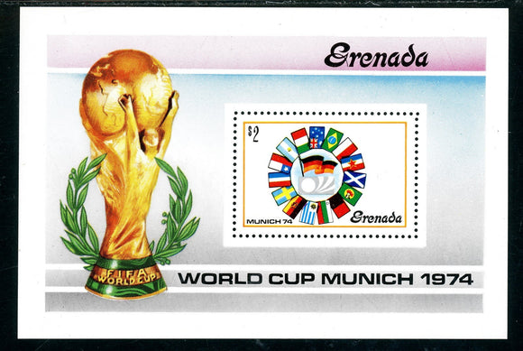 Grenada Scott #561 MNH S/S WORLD CUP 1974 Munich Soccer Football $$