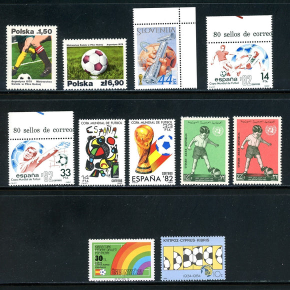 Soccer OS #3 MNH World Cup and Soccer P to T Countries $$