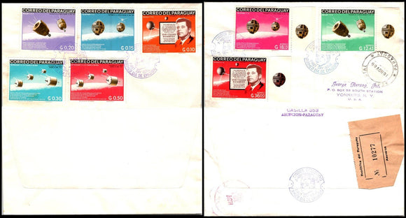 Paraguay Scott #994-1001 FIRST DAY COVERS JFK 3rd Death ANN Space $$ 377352