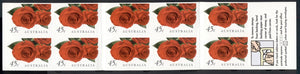 Australia Scott #1724a SA BOOKLET of 10 Roses FLORA CV$11+ 378264