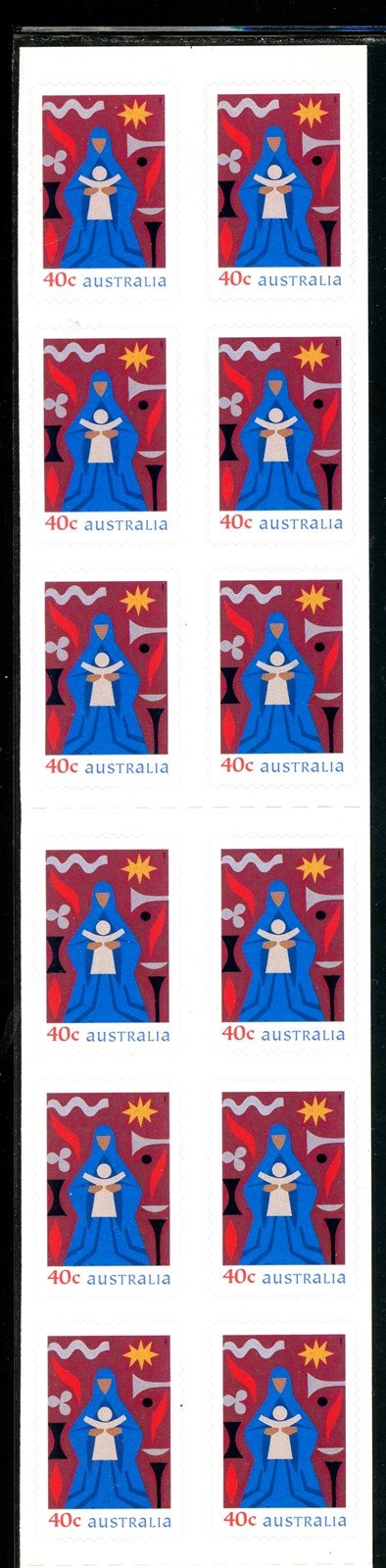 Australia Scott #1797a SA BOOKLET of 20 Christmas 1999 CV$20+ 378301