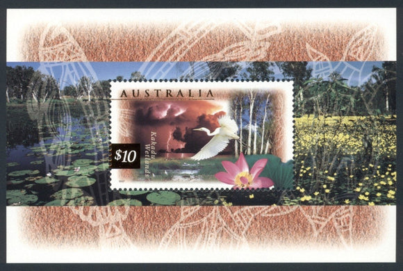 Australia Scott #1535a MNH S/S Kakadu Wetlands FLORA and FAUNA CV$18+ 378303