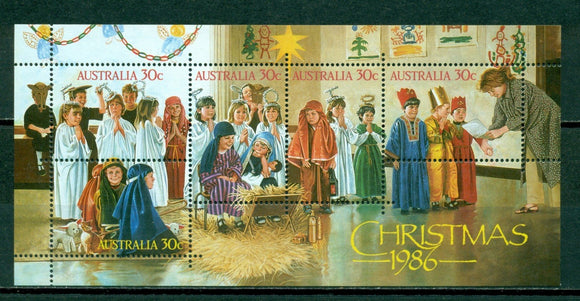 Australia Scott #1008 MNH S/S Christmas 1986 CV$2+ 378310