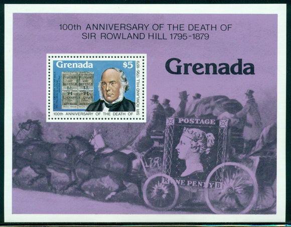 Grenada Scott #930 MNH S/S Sir Rowland Hill Death ANN $$ 378385