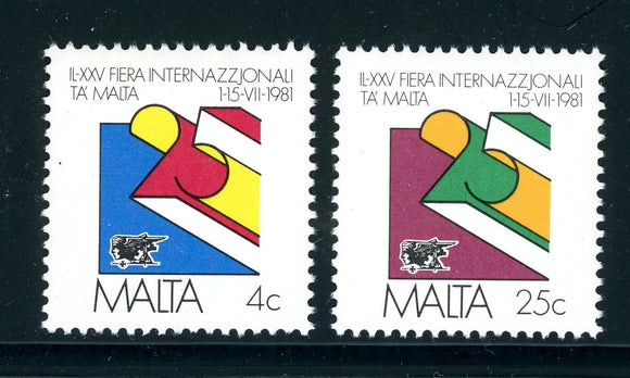 Malta Scott #586-587 MNH Int'l Fair of Malta $$ 378408
