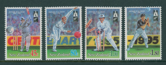 New Zealand Scott #1244-1247 MNH Cricket in New Zealand Centenary CV$4+ 378477