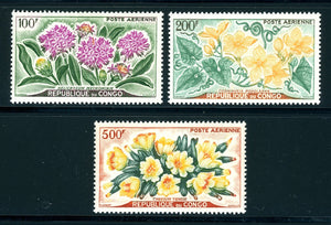 Congo Democratic Republic Michel BL Scott #C2-C4 MNH Flowers FLORA CV$22+ 378499