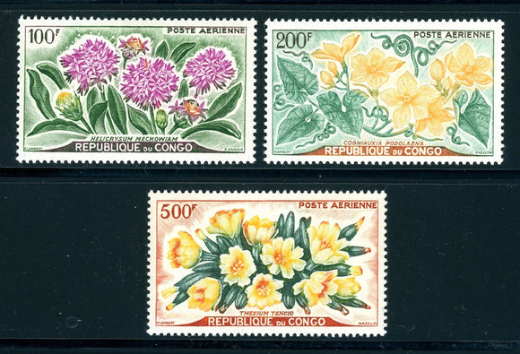 Congo Democratic Republic Michel BL Scott #C2-C4 MNH Flowers FLORA CV$22+ 378499