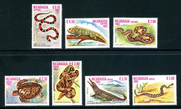 Nicaragua Scott #1195//C1037 MNH Reptiles FAUNA CV$8+ 378540