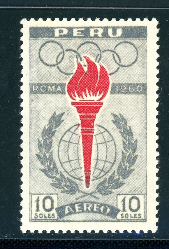Peru Scott #C173 MNH OLYMPICS 1960 Rome CV$2+ 380814