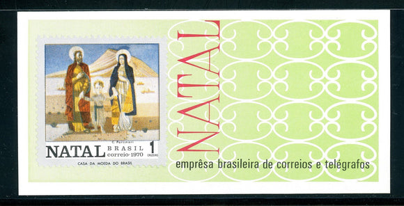 Brazil Scott #1181 MNH S/S Christmas 1970 CV$37+ 380844
