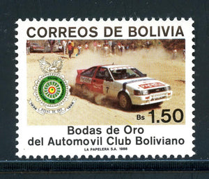 Bolivia Scott #781 MNH Bolivian Automobile Club ANN CV$3+ 380906
