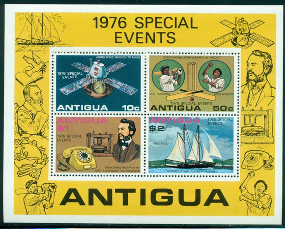 Antigua Scott #458a MNH S/S Events of 1976 CV$8+ 380959
