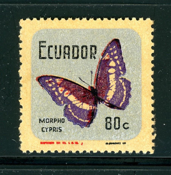 Ecuador Scott #795 MNH 60c Butterflies Insects FAUNA CV$3+ 381098