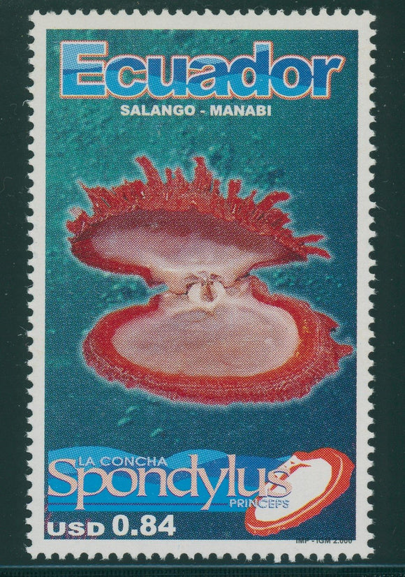 Ecuador Scott #1555 MNH Spondylus FAUNA CV$5+ 381102