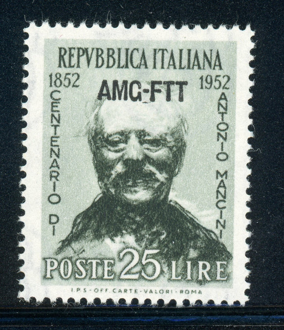 AMG-FTT Trieste MNH: Scott #160 25l Antonio MANCINI Painter CV$4+