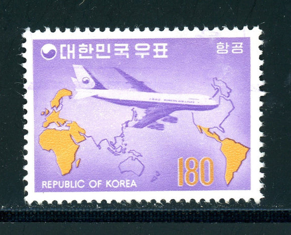 Korea Scott #C42 MNG World Map and Plane CV$27+ 382789 ish-1