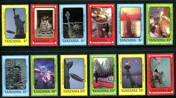 Tanzania Scott #396a-l MNH U.S. Bicentennial CV$9+ 382870 ish-1