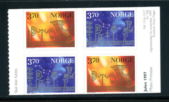 Norway Scott #1179a SA PANE Christmas 1997 CV$5+ 382965 ish-1