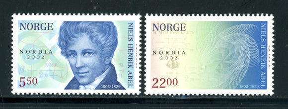 Norway Scott #1346-1347 MNH Niels Henrik Abel, Mathematician CV$12+ 382966 ish-1