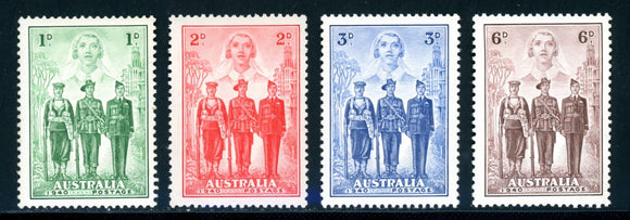 Australia Scott #184-187 MNH Australia in WW II CV$46+ 382973 ish-1