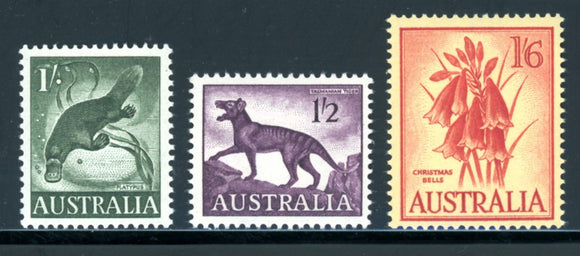 Australia Scott #324-326 MNH 1959-62 Definitives CV$9+ 382981 ish-1