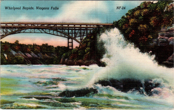 Postcard Whirlpool Rapids Niagara Falls NY unaddressed $$ 383331 ISH