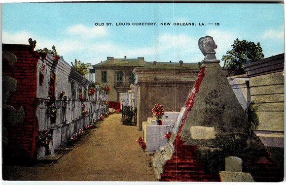 Postcard St. Louis Cemetery New Orleans LA, unaddressed $$ 383335 ISH