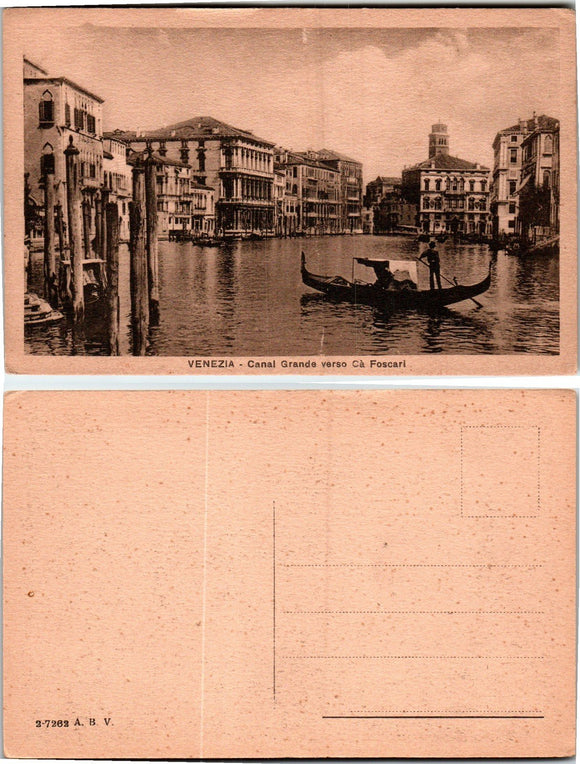 Postcard Italy, Grand Canal Venice, unaddressed $$ 383350 ISH