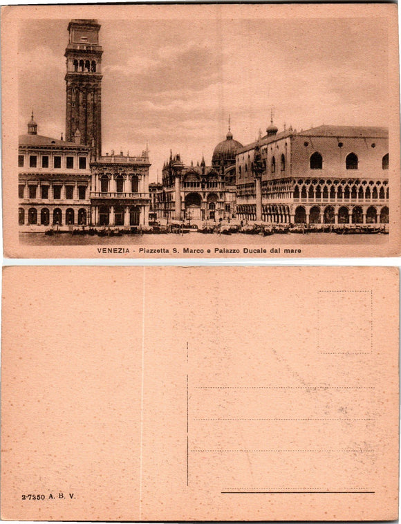 Postcard Italy, St. Mark's Square Venice, unaddressed $$ 383352 ISH