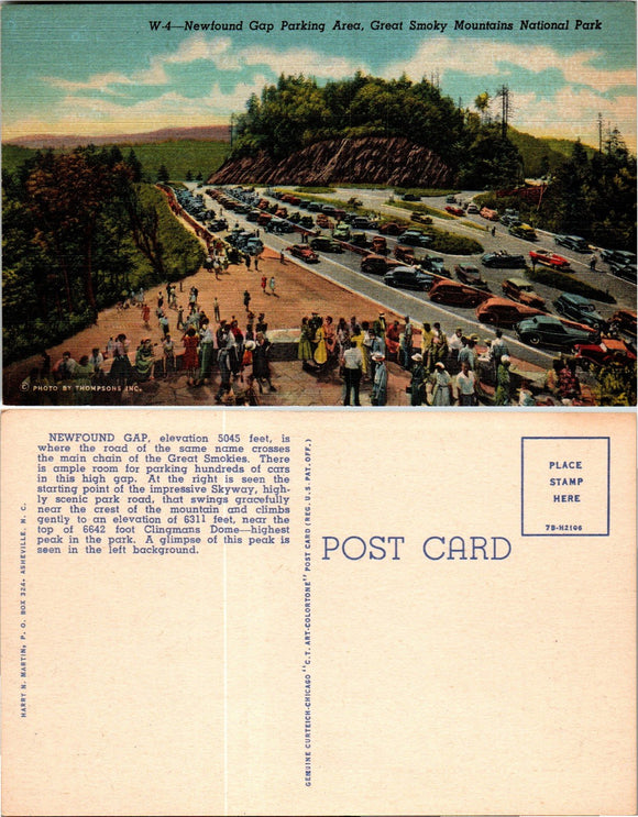 Postcard Great Smoky Mountains National Park, unaddressed $$ 383379 ISH