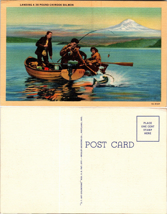 Postcard Fishing in the Northwest, unaddressed $$ 383422 ISH