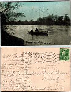 Postcard 1909 Independence IA Wapsipinicon River to Waterloo IA $$ 383446 ISH