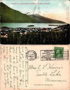 Postcard 1912 Seattle WA Douglas City Alaska to Turtle Lake WI $$ 383510 ISH