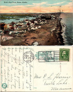 Postcard 1913 Seattle WA Nome Alaska Scene to Ft. Casey WA $$ 383516 ISH