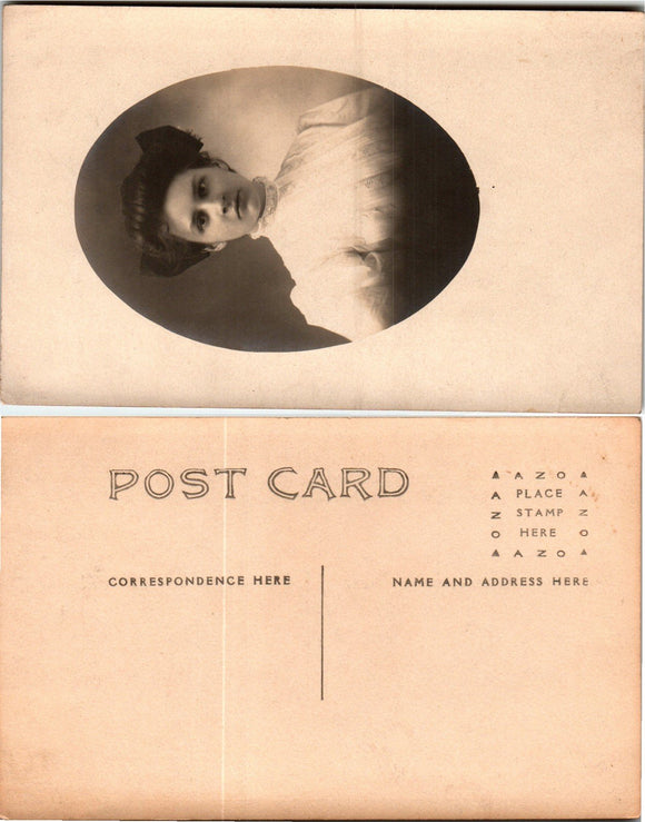 Postcard VINTAGE photo of Woman $$ 383660 ISH