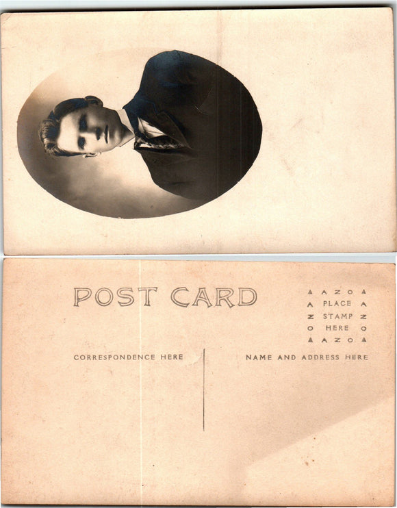 Postcard VINTAGE photo of Man $$ 383661 ISH