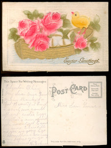 Postcard VINTAGE Edgerton OH Easter Greetings $$ 383692 ISH