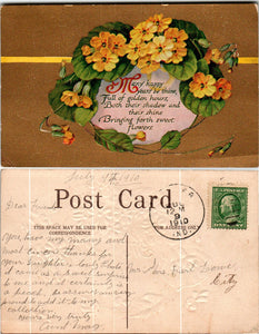 Postcard 1910 Greetings from Butler IN $$ 383803 ISH